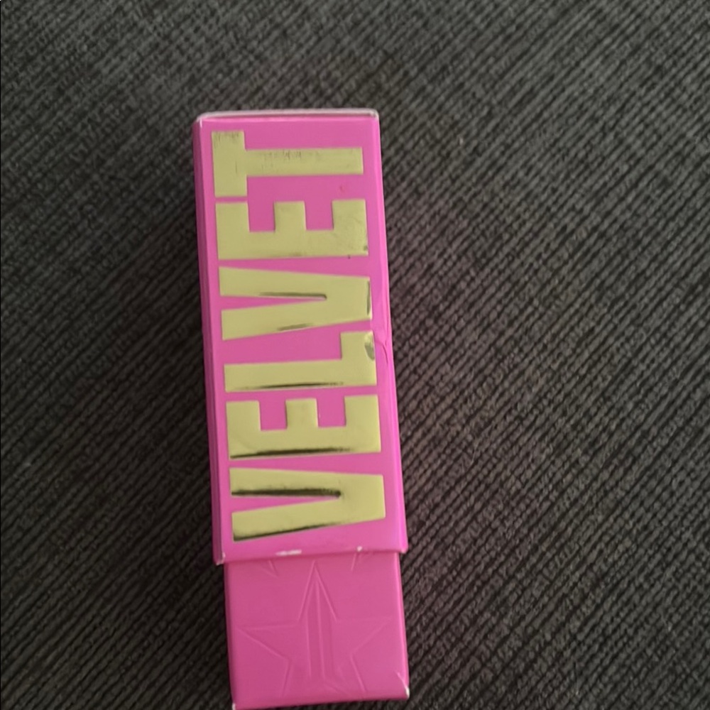 Pink Lipstick with Gold Logo